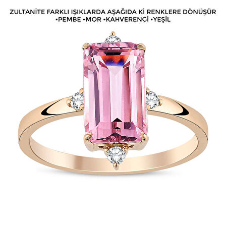 1.96 ct. Pırlanta Zultanite (Renk Değiştiren) Yüzük