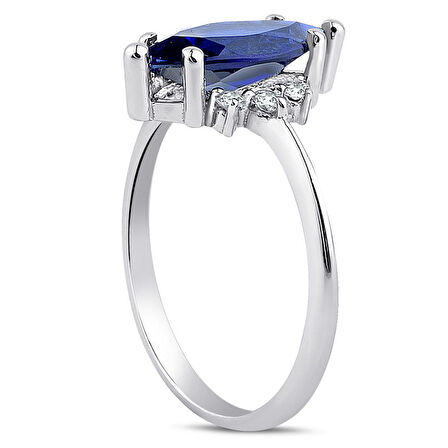 2.00 ct. Pırlanta Safir Yüzük