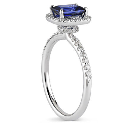 1.47 ct. Pırlanta Safir Yüzük
