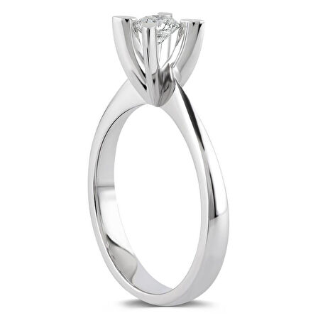 0.30 ct. F Color HRD Sertifikalı Pırlanta Tektaş Yüzük