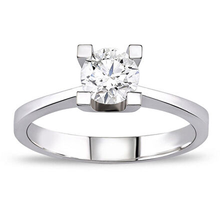 0.50 ct. D Color HRD Sertifikalı Pırlanta Tektaş Yüzük