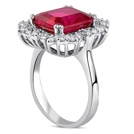 3.31 ct. Pırlanta Yakut Yüzük