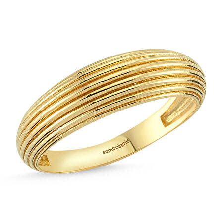 Sevilla Altın Yüzük 14K Golden Siens