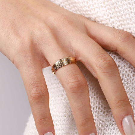 Sevilla Altın Yüzük 14K Golden Siens