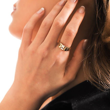 14 Ayar İsimli Altın Yüzük