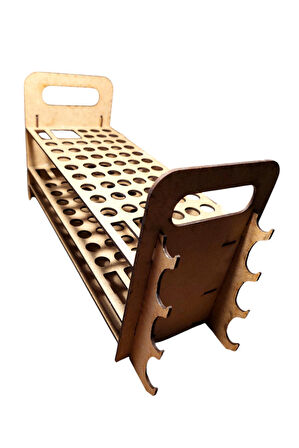 Resim Fırça Standı, Fırçalık, 72 Adet Fırça Tutucu,(DEMONTE) (40X13X20 CM)
