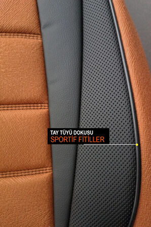 Chevrolet Trailblazer I 5.3 I V8 4wd Ext (304 Hp) 2009 UYUMLU  Tay Tüyü Oto Koltuk Kılıfı TABA