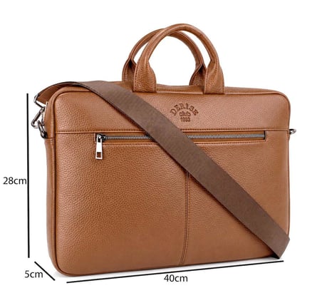 Unisex Taba Omuz Askılı Dosya Tablet Notebook Çantası 15,6 Inç Laptop Ve Evrak Çantası