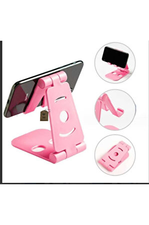 TELEFON TABLET TUTUCU KATLANABİLİR MASAÜSTÜ TELEFON TABLET STANDI AYARLANABİLİR TEKLİ SİYAH