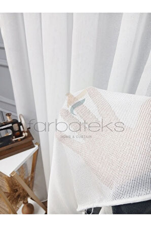 Exculusive Zehra Ütü İstemez Kırışmaz Sade 2Kat Pileli Tül Perde