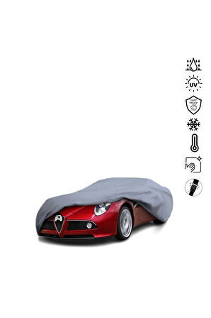 Alfa Romeo 8c Competizione Couope Araba Brandası Miflonlu Su Geçirmez Dış Ortam Araba Brandası