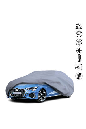 Audı A3 Sedan 8y (2020-) Araba Brandası Miflonlu Su Geçirmez Araba Brandası Uv Koruyuculu
