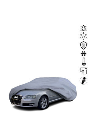 Audı A8 D3 Sedan (2002-2007) Araba Brandası Miflonlu Su Geçirmez Araba Brandası Uv Koruyuculu