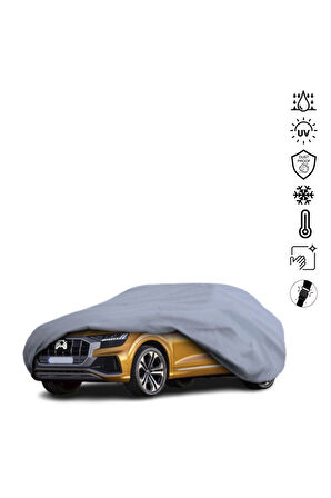 Audi Q8 Suv (2018-) Araba Brandası Miflonlu Su Geçirmez Araba Brandası Uv Koruyuculu
