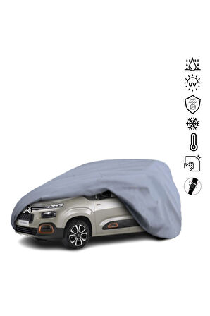 Citroen Berlingo 3 (2018-) Araba Brandası Miflonlu Su Geçirmez Araba Brandası Uv Koruyuculu