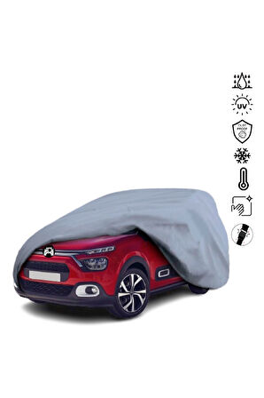 Citroen C3 3 (2016-) Miflonlu Su Geçirmez Oto Branda Uv Koruyuculu