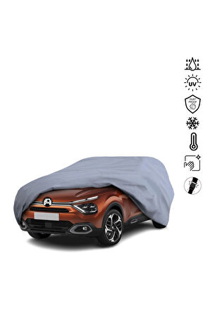 Citroen C4 3 Hatchback (2020-) Araba Brandası Miflonlu Su Geçirmez Araba Brandası Uv Koruyuculu
