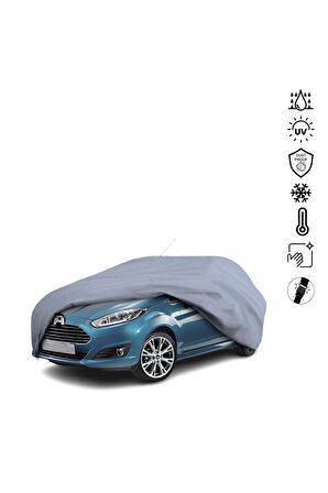 FORD FİESTA 7 MK7 HATCHBACK (2008-2017) Araba Brandası Miflonlu Su Geçirmez 4 Mevsim Araba Brandası