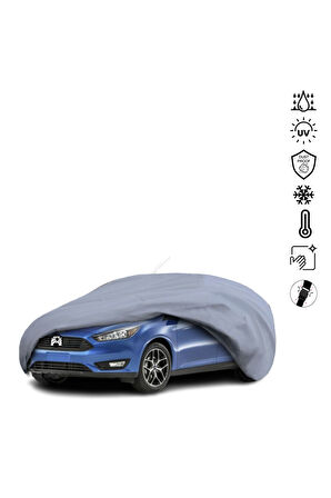 Ford Focus 3 Hatchback (2010-2018) Araba Brandası Miflonlu Su Geçirmez Dış Ortam Araba Brandası