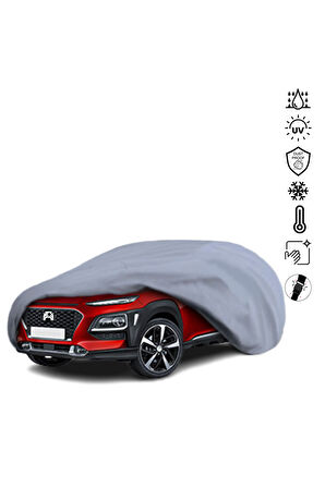 Hyundai Kona Araba Brandası Miflonlu Su Geçirmez Araba Brandası Uv Koruyuculu