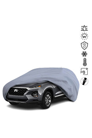 Hyundai Santa Fe 4 (2018-) Araba Brandası Miflonlu Su Geçirmez Araba Brandası Uv Koruyuculu