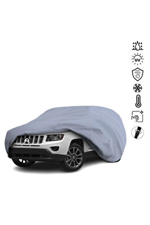Jeep Compass 1 (2011-2015) Araba Brandası Miflonlu Su Geçirmez Araba Brandası Uv Koruyuculu