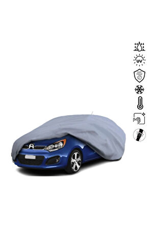 Kia Rio 3 Hatchback (2015-) Araba Brandası Miflonlu Su Geçirmez Araba Brandası Uv Koruyuculu