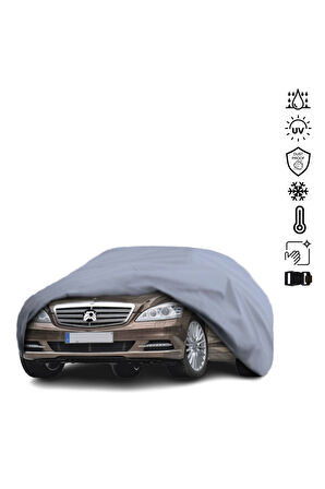 Mercedes Benz S V221 Long Araba Brandası Miflonlu Su Geçirmez Araba Brandası Uv Koruyuculu
