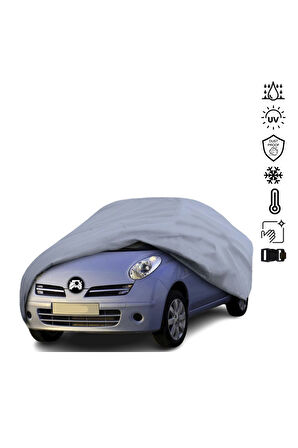 Nissan Micra (2003-2013) Araba Brandası Miflonlu Su Geçirmez Araba Brandası Uv Koruyuculu