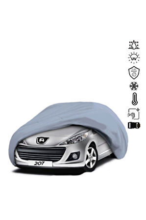 Peugeot 207 Cc (2006-2015) Araba Brandası Miflonlu Su Geçirmez Araba Brandası Uv Koruyuculu