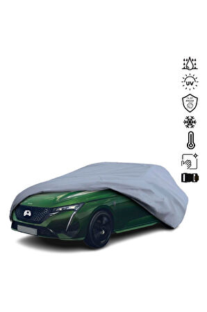 Peugeot 308 3 (2021-) Miflonlu Su Geçirmez Oto Branda Uv Koruyuculu