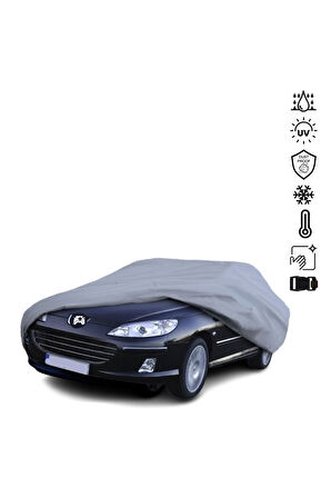 Peugeot 407 Coupe (2005-2008) Araba Brandası Miflonlu Su Geçirmez Araba Brandası Uv Koruyuculu