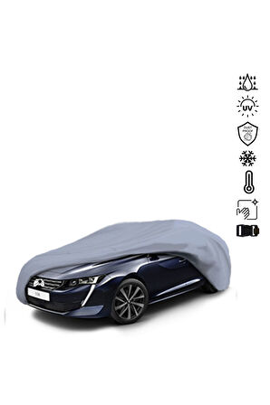 Peugeot 508l 2 (2019-) Araba Brandası Miflonlu Su Geçirmez Araba Brandası Uv Koruyuculu