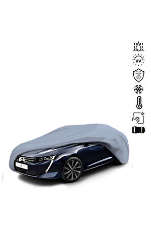 Peugeot 508l 2 (2019-) Miflonlu Su Geçirmez Oto Branda Uv Koruyuculu
