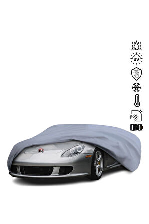 Porsche Carrera Gt Araba Brandası Miflonlu Su Geçirmez Araba Brandası Uv Koruyuculu