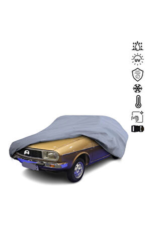 RENAULT 12 SEDAN TOROS Araba Brandası Miflonlu Su Geçirmez 4 Mevsim Araba Brandası