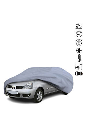 RENAULT CLİO SYMBOL SEDAN (1999-2002) Araba Brandası Miflonlu Su Geçirmez 4 Mevsim Araba Brandası