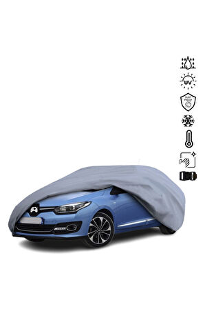 Renault Megane 3 Hatchback Araba Brandası Miflonlu Su Geçirmez Araba Brandası Uv Koruyuculu