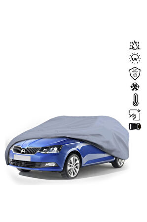 SKODA FABİA 3 STATİON WAGON (2014-2021) Araba Brandası Miflonlu Su Geçirmez 4 Mevsim Araba Brandası
