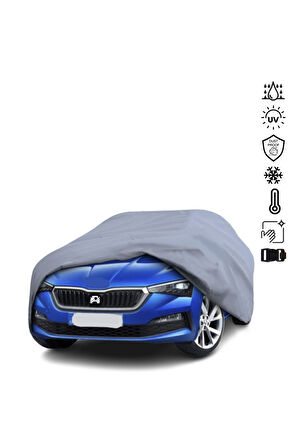 Skoda Scala Araba Brandası Miflonlu Su Geçirmez Araba Brandası Uv Koruyuculu