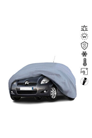 Toyota Yaris 2 (2005-2011) Miflonlu Su Geçirmez Oto Branda Uv Koruyuculu