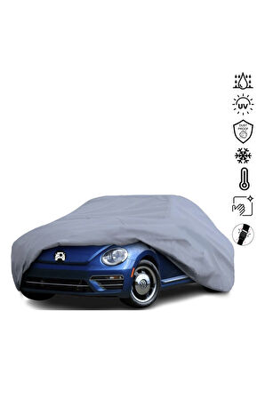 Volkswagen Beetle Araba Brandası Miflonlu Su Geçirmez Araba Brandası Uv Koruyuculu