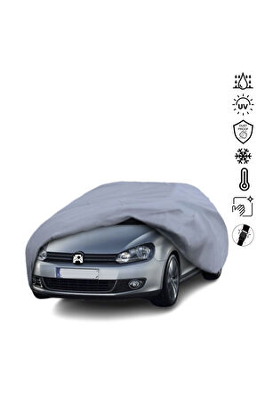 Volkswagen Golf 6 (2008-2012) Araba Brandası Miflonlu Su Geçirmez Araba Brandası Uv Koruyuculu