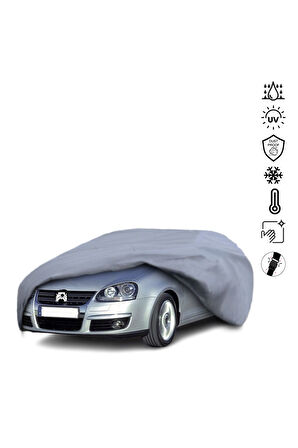 Volkswagen Jetta 5 (2005-2010) Araba Brandası Miflonlu Su Geçirmez Araba Brandası Uv Koruyuculu