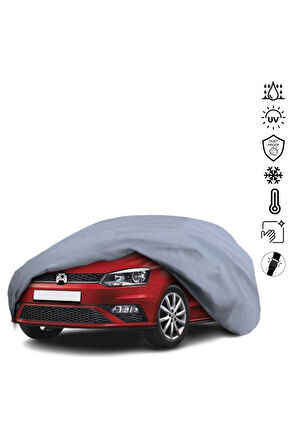 Volkswagen Polo 5 (2009-2017) Araba Brandası Miflonlu Su Geçirmez Araba Brandası Uv Koruyuculu