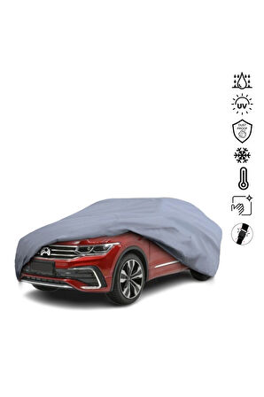 VOLKSWAGEN TAİGO Araba Brandası Miflonlu Su Geçirmez 4 Mevsim Araba Brandası