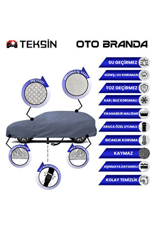 Volkswagen T-cross Miflonlu Su Geçirmez Oto Branda Uv Koruyuculu