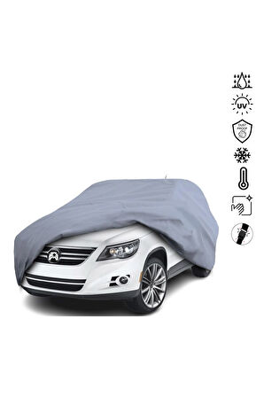 Volkswagen Tiguan (2007-2015) Araba Brandası Miflonlu Su Geçirmez Araba Brandası Uv Koruyuculu
