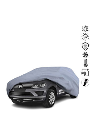 Volkswagen Touareg 1 7l (2002-2010) Araba Brandası Miflonlu Su Geçirmez Dış Ortam Araba Brandası