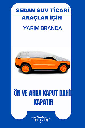 Honda Accord 1998 - 2002 Sedan Uyumlu SolarBlock Yarım Araba Brandası